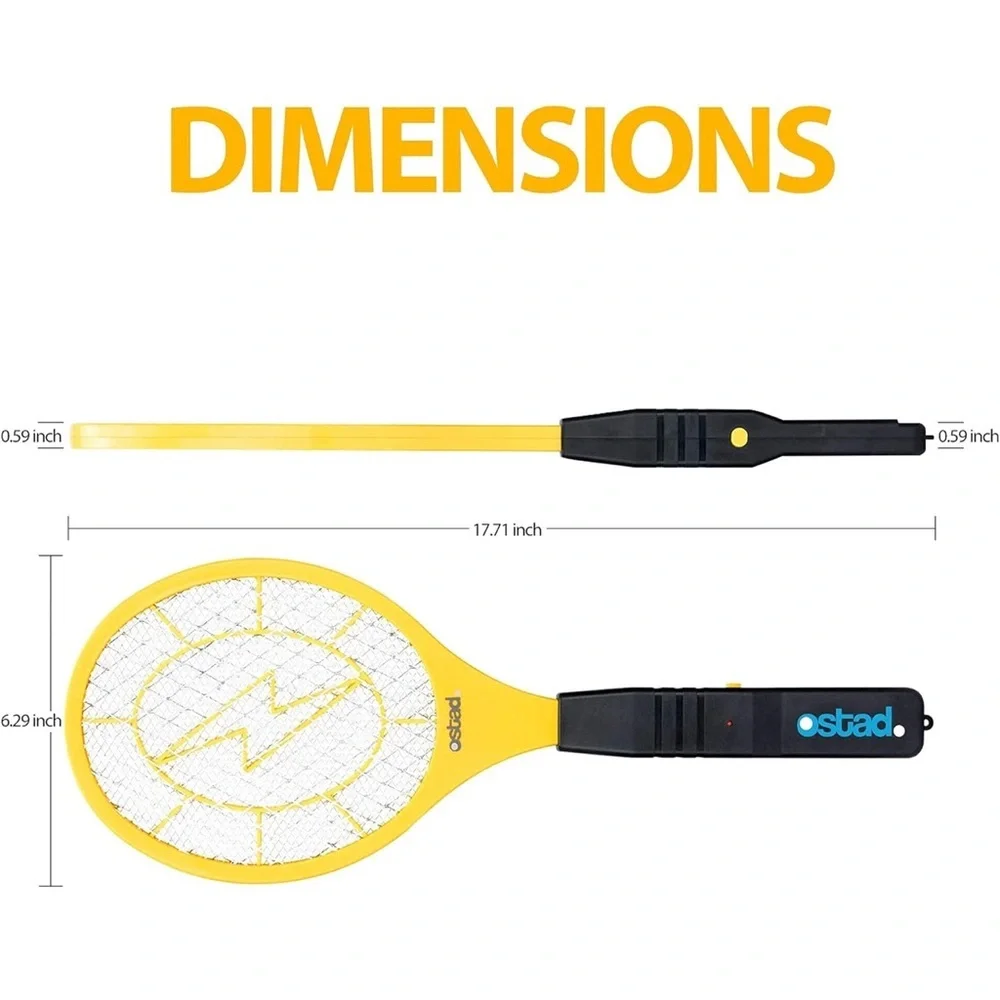 Ostad Electric Fly Swatter Racket‎ - Yellow - Picture 3 of 9